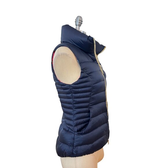 Lilly Pulitzer Packable Allie Vest Midnight Navy Small Down filled - Picture 3 of 5